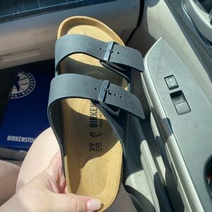 Black Arizona Birkenstocks